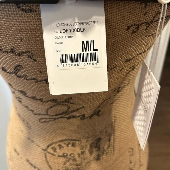 London Fog Tan and Black Women's Belts - Picture 3 of 3